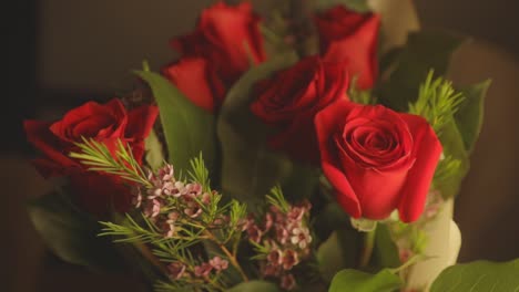 Close-Up-Of-Bunch-Of-Red-Roses-With-Shadow-Effect