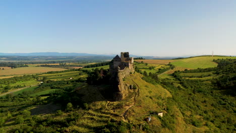 Cinematic-drone-footage-of-the-Boldogkō-Castle-in-Hungary