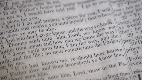 Bible-Verse-John-14:6-Way-Truth-Life-close-up-panning-across-page