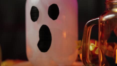 Halloween-jars-with-monster-faces.-Spooky-crafts