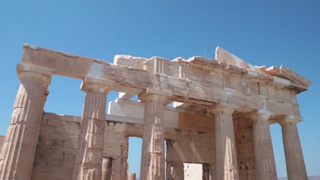 Sitios-Antiguos-De-Atenas,-Ruinas-Antiguas-De-Agora,-Conservación-Del-Patrimonio-Cultural