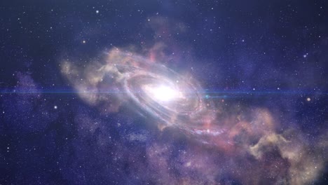 Galaxia-Espiral-Y-Nubes-Nebulosas-En-El-Universo-4k