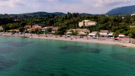 Luftbild-Von-Ipsos-Beach-In-Korfu-Griechenland