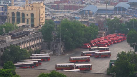 Bandra-west-bus-depot-early-morning-top-view-shot-Bandra-BEST-Bus-Depot