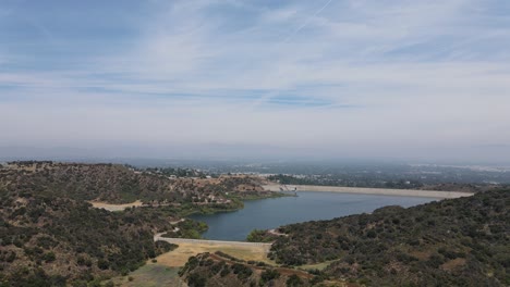 Encino-Reservoir-Sunny-Aerial-View