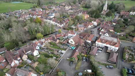 Shere-Surrey-UK-quaint-English-Village-aerial-drone-4K-footage