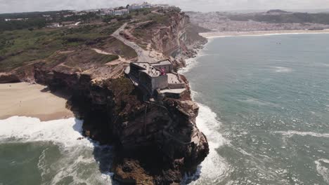 Fortress-of-Saint-Michael-the-Archangel,-Nazare