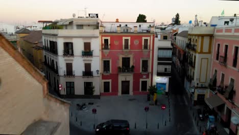 Aufschlussreiche-Aufnahme-über-Dem-Marcos-platz-In-Sevilla