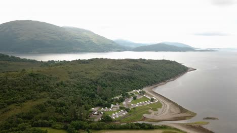 Camping-on-shore-of-Loch-Linnhe-during-summer-in-Scotland