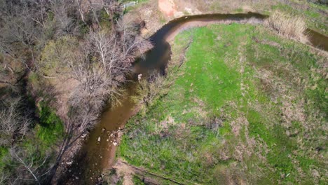 Luftaufnahmen-Von-Post-Oak-Creek-In-Sherman,-Texas