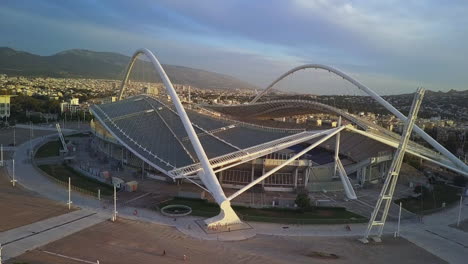 Aerial-orbiting-Olympic-Stadium-of-Athens-in-the-Sports-Complex