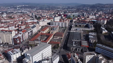 Aerial-View-Of-School-Claude-Fauriel-And-City-Of-Saint-Etienne-In-France