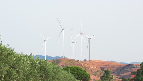 wind-turbine-construction-in-field-and-meadow-on-hill,clean-energy-concept,-Calabria-,-Italy