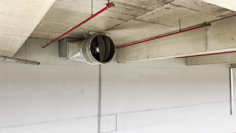 Underground-garage-ventilation-exhaust-pipe-with-copy-space
