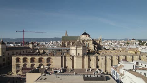 Exterior-of-Mosque-Cathedral-of-Cordoba,-UNESCO-site-in-Spain