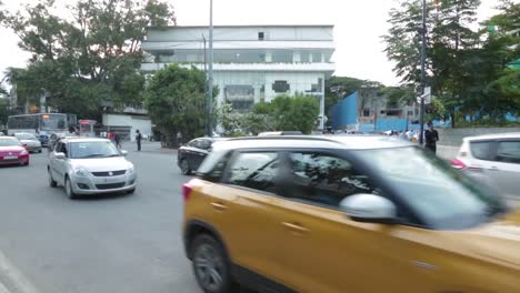 Straßen-Und-Verkehr-In-Bangalore,-Indien