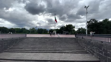 shot-of-main-entrance-stairs-to-the-university-city-of-unam
