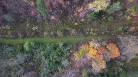 Autumn-Trail-going-down-with-drone