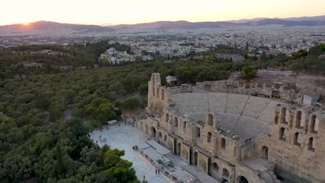 Beautiful-Odeon-of-Herodes-Atticus,-Greece