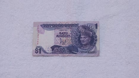 Malaysias-Zweite-Serie-30-Jahre-Historische-Währung-Ein-Ringgit-Malaysia-Sammelschein