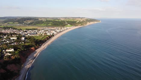 Morning-View-Across-Seaton-Beach-Coastline-And-English-Channel