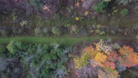Autumn-trail-going-up-with-drone