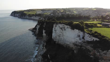 Chalk-Cliffs-On-Seaton-Coastline-Next-To-English-Channel