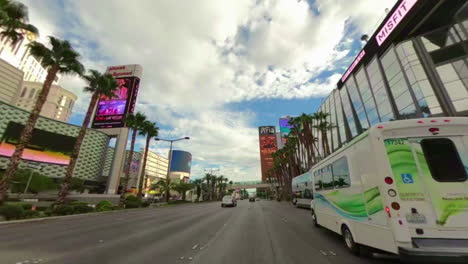 Las-Vegas-boulevard-on-an-afternoon-of-a-summer-day-as-seen-from-a-cabriolet