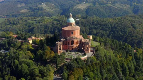 Sanctuary-of-the-Madonna-di-San-Luca,-Bologna,-Emilia-Romagna,-Italy,-October-2021