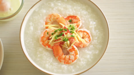 Congee-with-shrimps-and-fresh-ginger