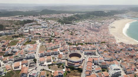 Nazare:-panoramic-aerial-view-of-the-city-and-seaside