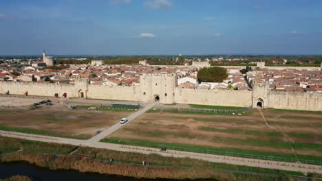 Aigues-Mortes-from-the-sky--in-Camargue-France