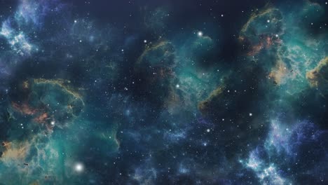 Nubes-Nebulosas-Verdes-Y-Azules-Atmosféricas-Flotando-En-El-Universo