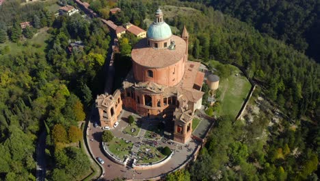 Santuario-De-La-Madonna-Di-San-Luca,-Bolonia,-Emilia-romagna,-Italia,-Octubre-De-2021
