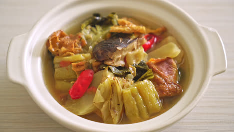 boiled-pickled-cabbage-and-bitter-gourd-soup---Asian-and-vegan-and-vegetarian-food-style