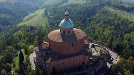 Sanctuary-of-the-Madonna-di-San-Luca,-Bologna,-Emilia-Romagna,-Italy,-October-2021
