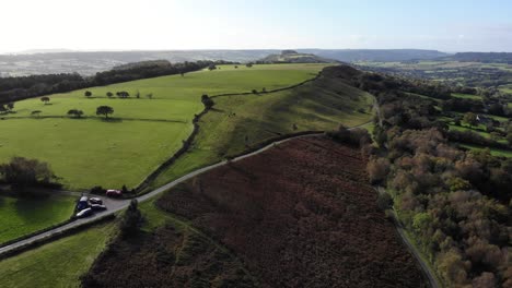 Antenne-über-Hartridge-Hill-In-East-Devon