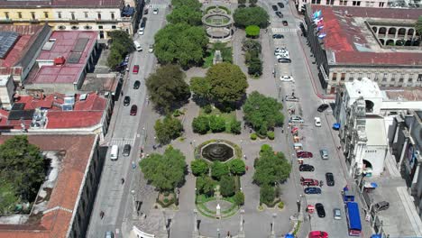 Parque-Centro-America-Centro-Historico-Quetzaltenango,-Xela,-Guatemala