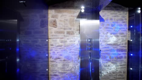 Modern-and-vintage-style-bathroom-shower-unit-interior-design