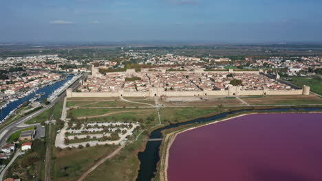 Drone-footage-of-Aigues-Mortes-in-Camargue-France