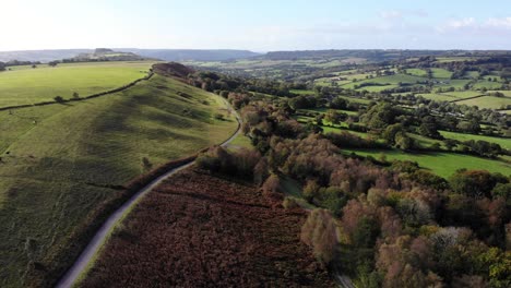 Aerial-View-Of-Hartridge-Hill-In-East-Devon