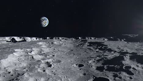Establishing-Shot-of-the-Surface-of-the-Moon-and-Planet-Earth-in-the-Distance