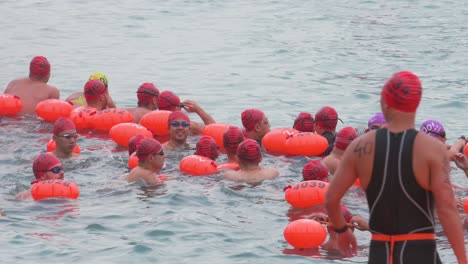 Schwimmbegeisterte-Und-Teilnehmer-Nehmen-Am-Jährlichen-Schwimmwettbewerb-New-World-Harbour-Race-In-Hongkong-Teil
