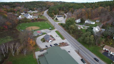 Sunapee-Town-Neighborhood,-New-Hampshire-USA