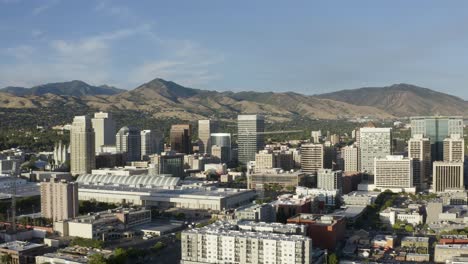 Aerial-view-of-Salt-Lake-City,-Mormon-capital-of-the-world