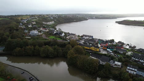 Aerial-View,-Kinsale,-County-Cork,-Republic-or-Ireland