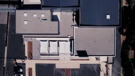 Top-down-aerial-view-of-the-concrete-plant-with-its-warehouse