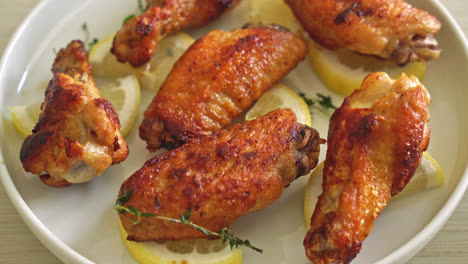 fried-lemon-pepper-chicken-wings-with-thyme