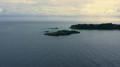 La-Farola-islet-in-Caribbean-sea,-Dominican-Republic