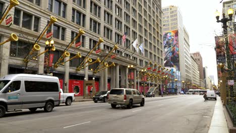 Macys-Chicago-State-Street-Weihnachtsschmuck-Weit-Außen